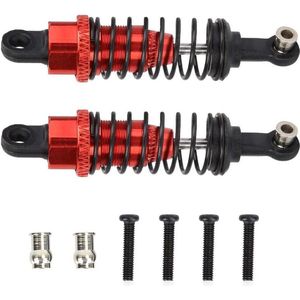2 stuks metalen schokdempers voor 1:18 RC afstandsbediening auto 65mm - rood - HTML content nodig .