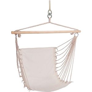 Hangstoel /hangende stoel beige 100 x 60 cm - Hangmat hangstoelen beige