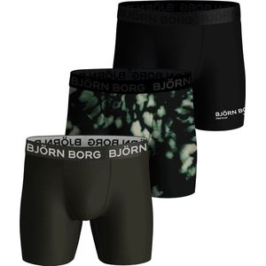Björn Borg Performance boxers - microfiber heren boxers lange pijpen (3-pack) - multicolor - Maat: XL
