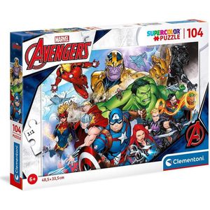 Clementoni Legpuzzel Marvel Avengers 48,5 Cm Karton 104 Stukjes