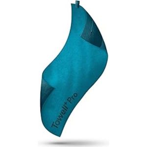 Bastix - Gym Towell+Pro Active Blue (105 x 42,5 cm), sporthanddoek met magneetclip & antislip