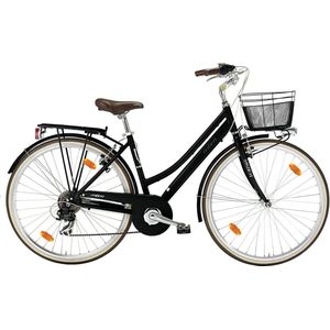 Mbm Boulevard Dames Stadshybridefiets Zwart  H 46 Cm  28 inch,  6 Speed