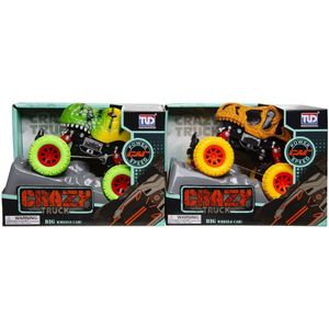 Duckiez Pull Back Crazy Dino Truck - 1 stuk