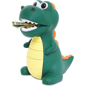 Dinosaurus spaarpot voor kinderen - Grote dino-spaarvarken voor meisjes en jongens - Veilig PVC-materiaal - Kinderkamer decoratie - Cadeau speelgoed doopgeschenken