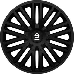 Sparco Wieldoppen Bergamo 15 Inch Abs Zwart 4 Stuks