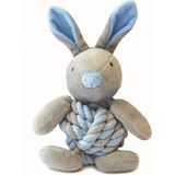 Little rascals knottie bunny touwbal konijn blauw 20x15x8 cm