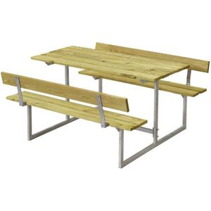 Kinderpicknicktafel vuren geimpregneerd - Basic met 2 rugleuningen