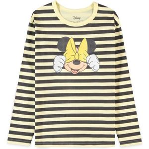 Disney Mickey Mouse - Minnie Mouse Striped Sweater/trui kinderen - Kids 158 - Zwart/Geel