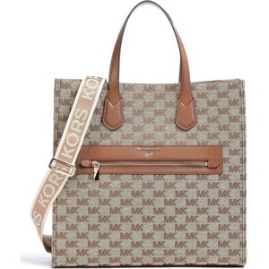 Michael Kors Large Ns Tote Dames Handtas/Shopper - Beige/Ebony - One Size