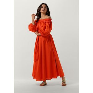 Notre-V Nv-danya Off Shoulder Dress Jurken Dames - Rok - Jurk - Oranje - Maat XL