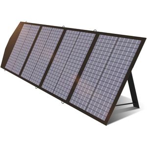 Zonnepaneel - Opvouwbaar zonnepaneel - Polykristallijn silicium - 140W - zonnepanelen compleet pakket - Zwart