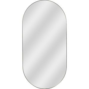 INSPIRE - Wandspiegel - OBLONG ovale spiegel - B.60 x H.120 cm - Vergulde afwerking - Metalen frame - Passpiegel