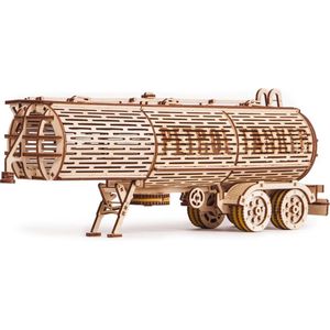 Wood Trick – Modelbouw 3D houten puzzel – ‘Tank Trailer’ (WDTK013) – Uitbreiding op Big Rig (WDTK07) - 220 stuks - Geen lijm noch verf nodig!