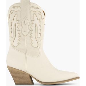 Oxmox Cowboylaarzen - Dames - Beige - Maat 41