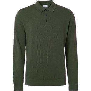 No Excess Mannen Pullover Polo Donker Groen S