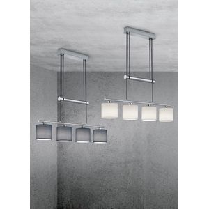 TRIO GARDA - Hanglamp - Nikkel mat - excl. 4x E14 28W