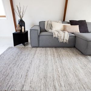 Vloerkleed Gerecycled Materiaal Ciro Naturel Gemeleerd (Bruin/Wit/Antraciet) Beige,Grijs - Gerecycled-materiaal