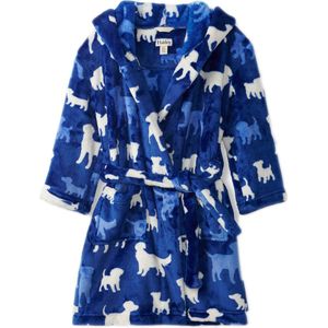 Hatley Jongens Badjas Silhouette Pups Blue - S (2-3 JAAR)