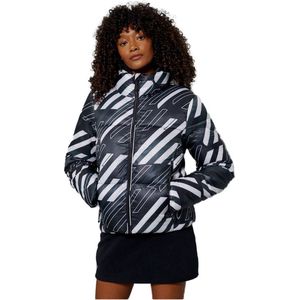 SUPERDRY Sportstyle Statement Puffer Jasje Vrouwen Black AOP - Maat XS