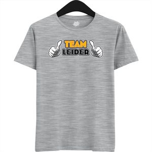 Team Leider | Vrijgezellenfeest Cadeau Man / Vrouw - Bride / Groom To Be Bachelor Party - Grappig Bruiloft Bruid / Bruidegom shirt - T-Shirt - Unisex - Heather Grey - Maat 3XL