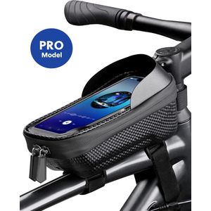 BikePro Universele Telefoonhouder Fiets Pro - Waterdicht - Zadeltas - Fietstas Stuur - Geschikt voor E-Bike, Mountainbike, Racefiets