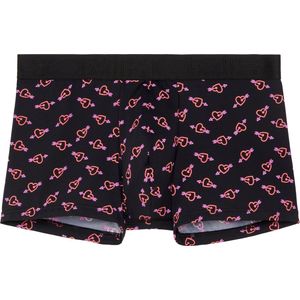 HOM microfiber boxer briefs neon heart zwart - S