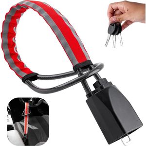 Autofietsslot voor stuurwiel - Maximale veiligheid tegen diefstal en inbraak 's nachts zichtbaar steering wheel lock