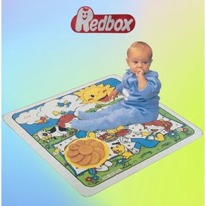 Redbox speelmat 90x90 plastic - handig voor onderweg