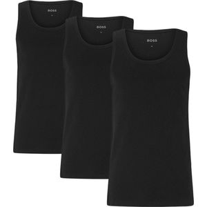 HUGO BOSS Classic Tanktops regular fit (3-pack) - heren singlets O-hals - zwart - Maat: XXL