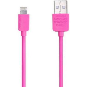 Remax Light USB-A naar Lightning Data Kabel - Roze (1m)