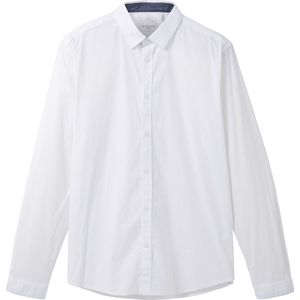 TOM TAILOR stretch poplin shirt Heren Overhemd - Maat L