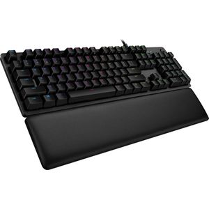 Logitech G G513 CARBON LIGHTSYNC RGB Mechanical Gaming Keyboard, GX Brown toetsenbord USB QWERTZ Duits Koolstof