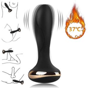 Teazers Verwarmende Buttplug – Vibrerende Buttplug – Anaal Vibrator – Sex Toys voor Mannen en Vrouwen – Zwart