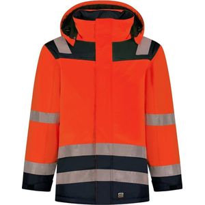 Tricorp Parka High Vis Bicolor 403020 - Mannen - Rood/Ink - XL