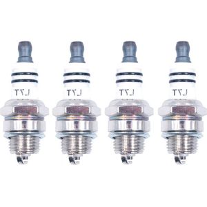 4 Pack L7T Spark Plug - 2 Stroke for Strimmer Chainsaw Lawn Mower Hedge Trimmer - Replacement Accessories