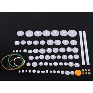 Tandwielkits katrol riem kroon voor doe-het-zelf robot motor speelgoed (75 soorten)