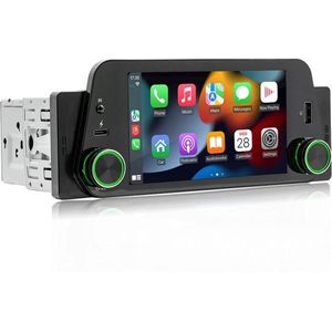 Multimedia CarPlay Scherm- Draadloze CarPlay Dongle voor Apple en Android - Geschikt voor Auto Radiosystemen - Draadloos CarPlay Gemak - Universeel Wifi Video Speler - Met Camera