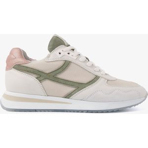 VIA VAI Nora Base Sneakers - Beige Groen Roze - Maat 38