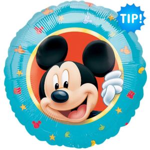 Mickey Mouse Ballon 44 cm - Verjaardag Versiering - Folieballon Ongevuld - Ballonnenboog Decoratie Feest - Party Slinger Jongen Meisje