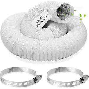 Flexibele pvc afvoerslang Ø 150 mm - 6 meter lengte voor airconditioning en ventilatie - aluminium droger slang