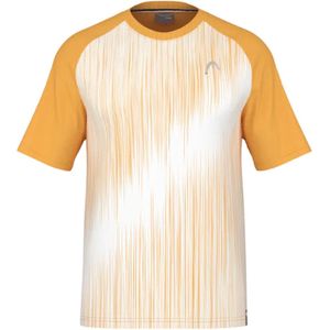 Head T-shirt Performance Oranje Padel Maat XL