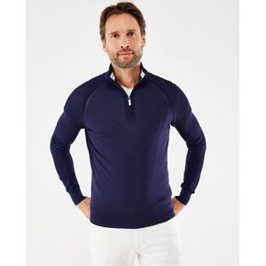 Mexx Raglan Trui Met Rits Navy - Maat S