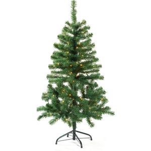 Blokker Kerstboom Kunststof - 120cm - Inclusief Standaard - met Verlichting