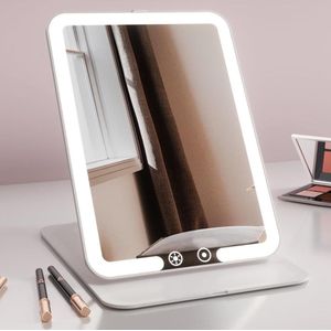 Make-up spiegel op reis - Oplaadbare lichtgevende spiegel met LEDverlichting - Nora Mini