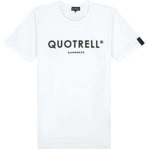 Quotrell - BASIC GARMENTS T-SHIRT - WHITE/BLACK - XXL