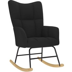 vidaXL Schommelstoel - Zwart - Comfort & Stijl