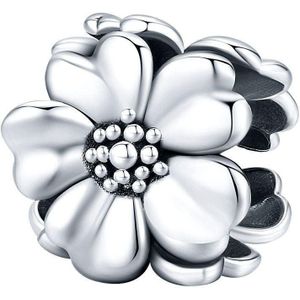 bloemen bedel | 3 flowers bead | Zilverana | geschikt voor alle bekende merken | 925 zilver | moederdag