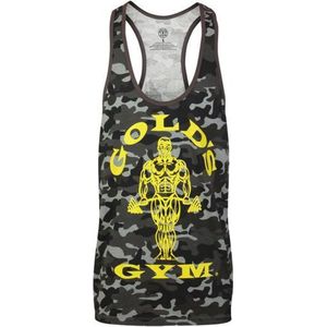 GGVST051 Muscle Joe Camo Stringer Vest - Camo Black - XXL