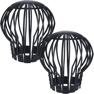 Dakgootbeschermer Plastic Zwart 2 stuks - Bladvanger - Dakgootfilter - Filter voor Dakgoten - Dakgoot - Dakgootbescherming