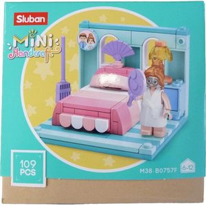 Sluban Slaapkamer Junior 14,6 Cm Blauw/roze 109-delig